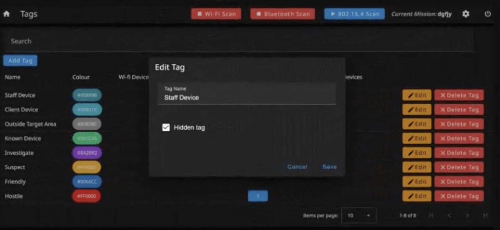 QCC Sentinel V3 Tag Alias Organize Whitelist