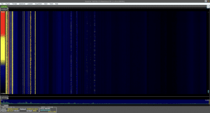 Kestrel TSCM Professional Software Waterfall Display